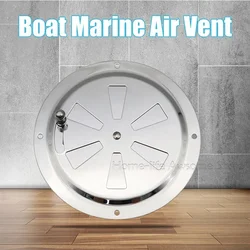 Air Louver Vent 125mm Stainless Steel 316 Boat Marine Round Grille Ventilation Louvered Ventilator Grill Cover Side Knob Opening