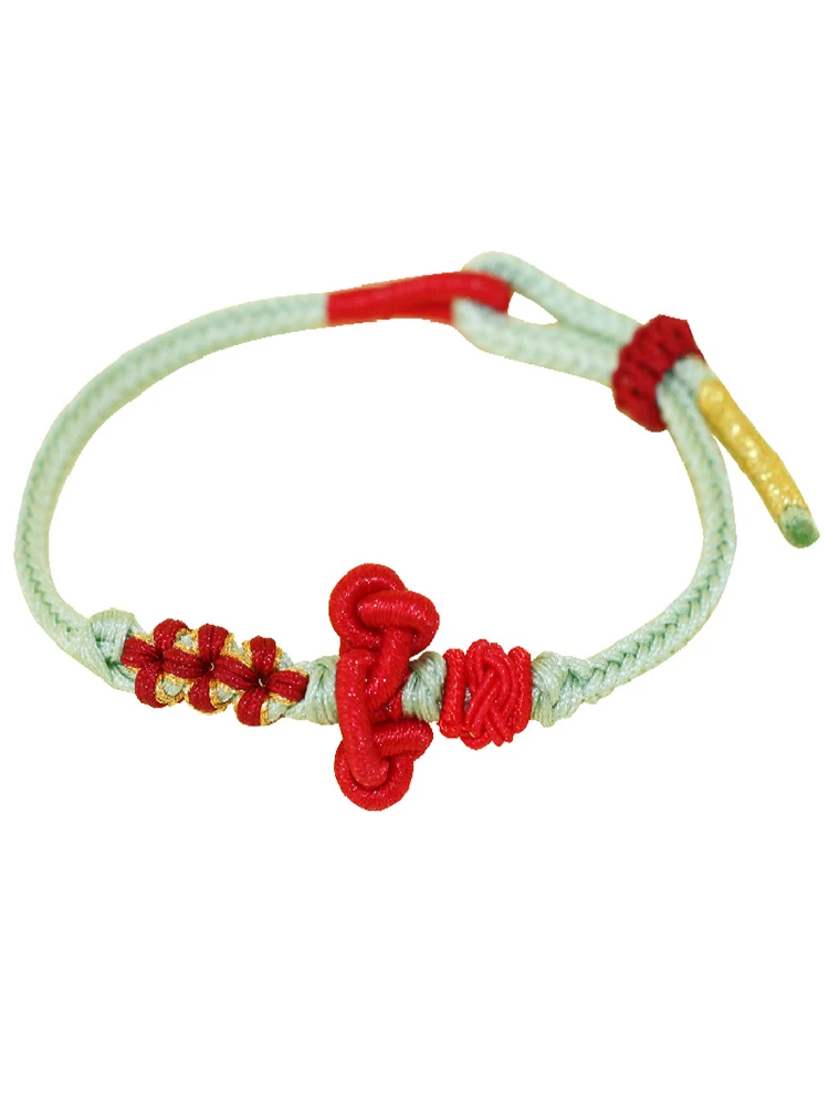 Wenchang Knot corda a mano da donna per essere n. 1 corda rossa esame di ingresso post-laurea bracciale a terra buona fortuna regalo di coppia