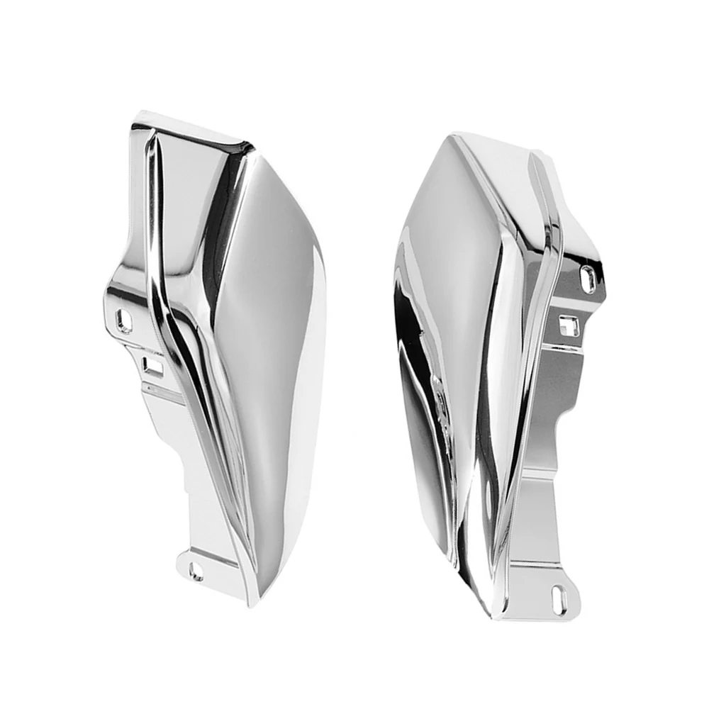 2pcs Motorcycle Heat Shield Mid-Frame Air Deflector Trim ABS for Harley Touring Road King Street Electra Glide