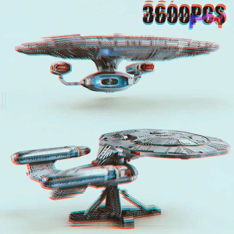Nuevo 2026, Bloques de Construcción FIT 10356, Modelo del Nave Espacial NCC-1701-D de Star Trek, Ladrillos de Construcción, Decoración para el Hogar, Adorno, Juguetes, Regalo de Cumpleaños