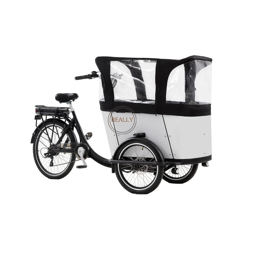 Cargo Bike Electric Non-Electric Outdoor Tricycle Retro Three Wheel Bike Manned Cart Street Mobile Shop Truck