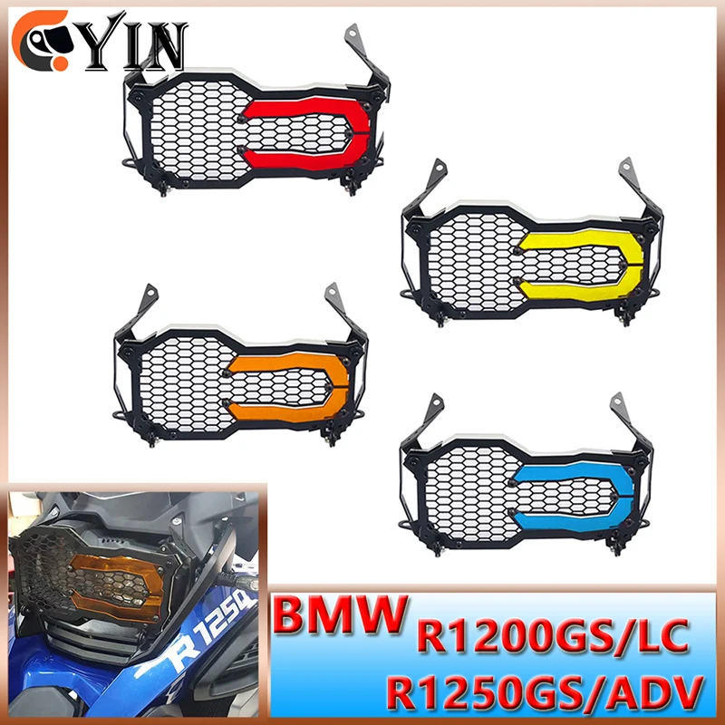 

Adventure Motorcycle Headlight Headlamp Guard Protective Grill Cover Fit For BMW R1200GS LC ADV R1250GS 2013-2020 R1250GS 13-20