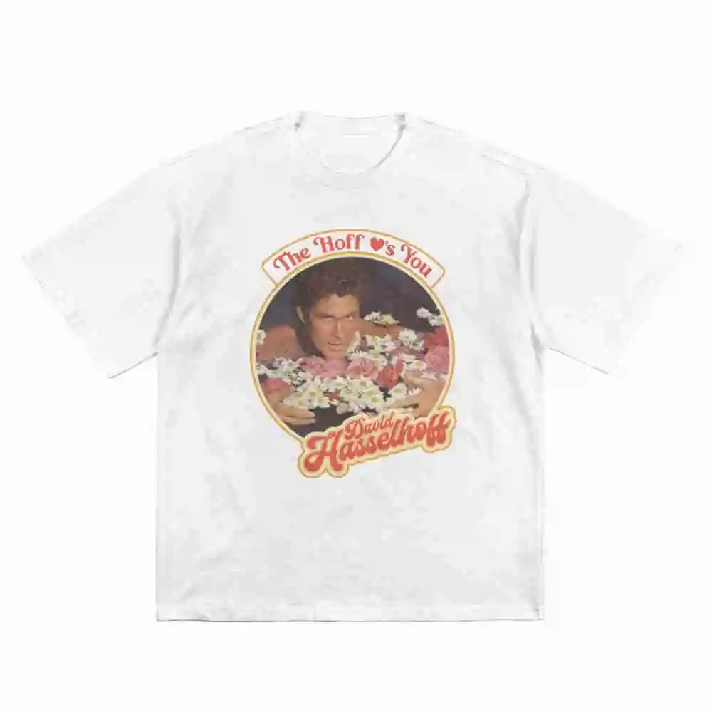 David Hasselhoff The Loff Is You Short Sleeve Tee 100% Cotton T-Shirt