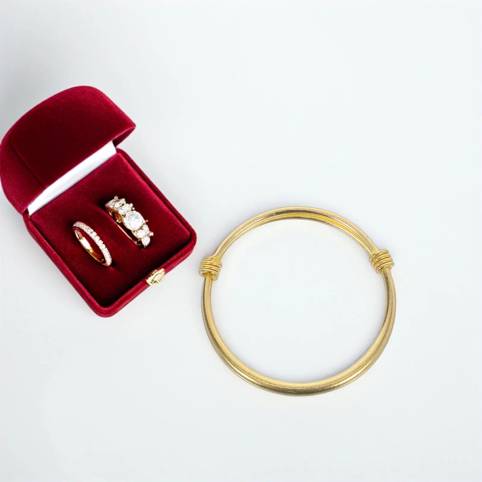Bangle Bracelet Women Jewelry Party Bracelets Halloween Christmas New Year Adjustable Bangle Bracelet Copper Bangle Push-pull