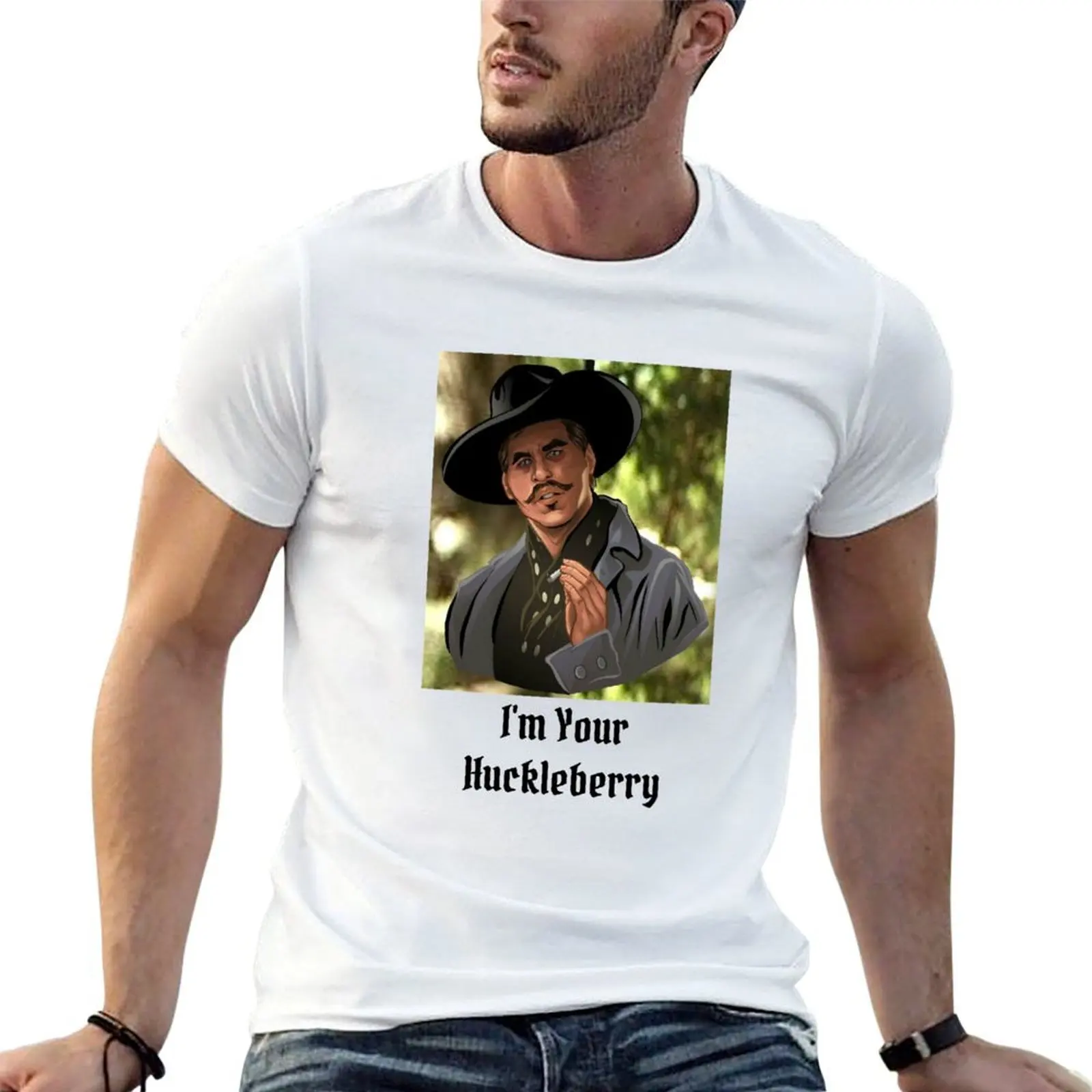 Tombstone Movie Doc Holiday I’m Your Huckleberry Val Kilmer T-Shirt luxury t-shirt funny gifts plain black t shirts men