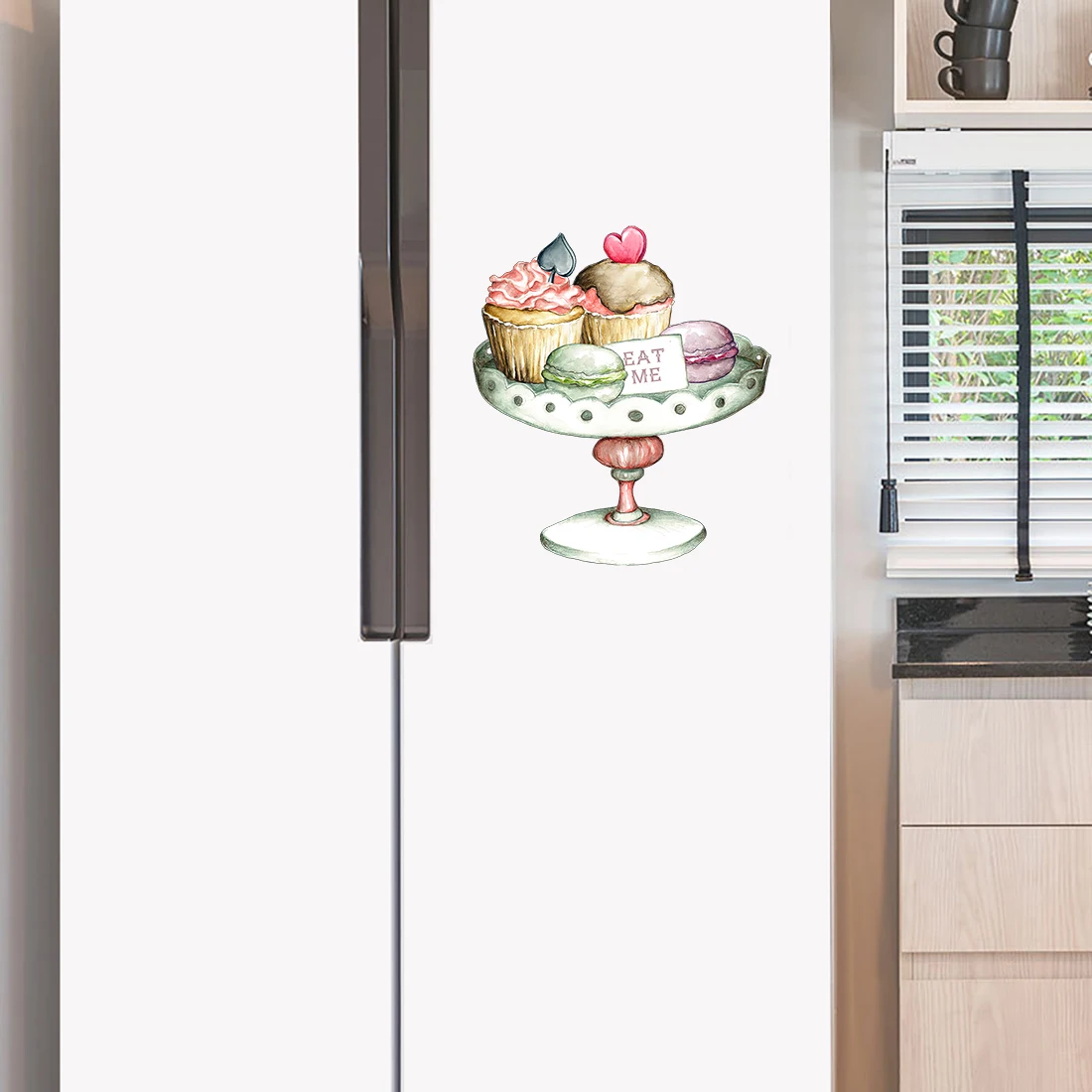 Three Ratels CO42 Color hand-painted dessert cartoon sticker birthday celebration decoration kitchen decal self-adhesive