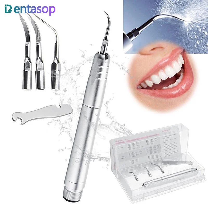 DENTASOP 4/2 Hole Ultrasonic Air Scaler,Dental Equipment for Teeth Cleaning with Tip G1 G2 P1 Dental Materials dental materials