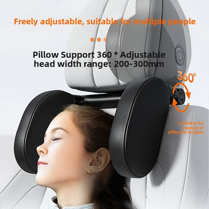 Adjustable Car Headrest, Creative Interior Accessory For Side Support Suitable Children'S Travel Sleep U Memory Foam Neck Pillow
