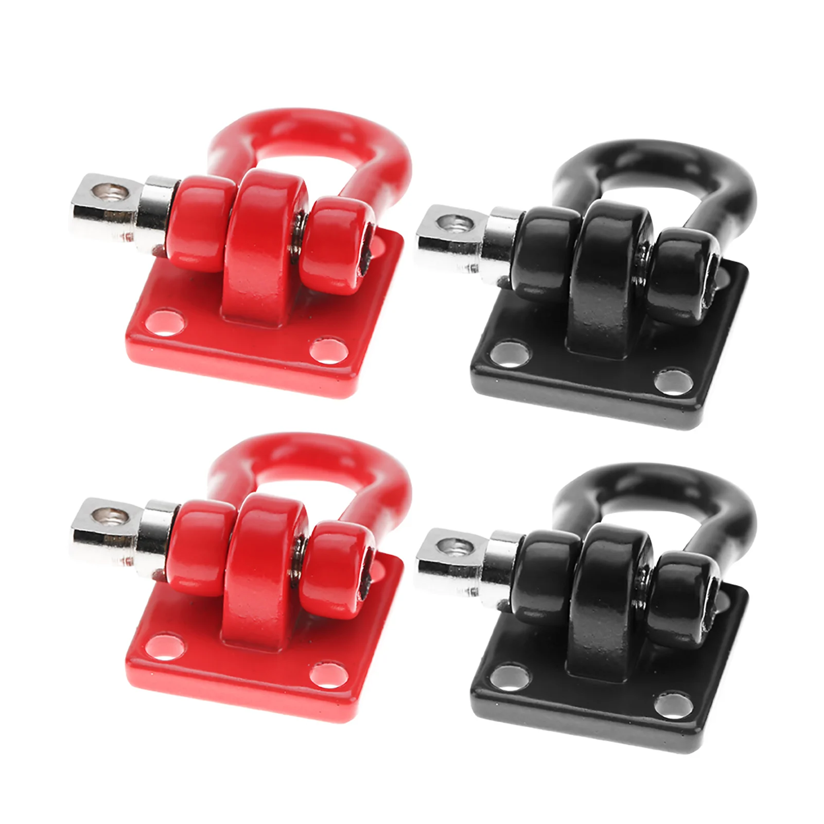 RC Tow Chain Hook, Suitable for 1/10 Scale Off-Road Vehicles RC Crawler Realistic Accessories Red Rescue Tow Chain Lock