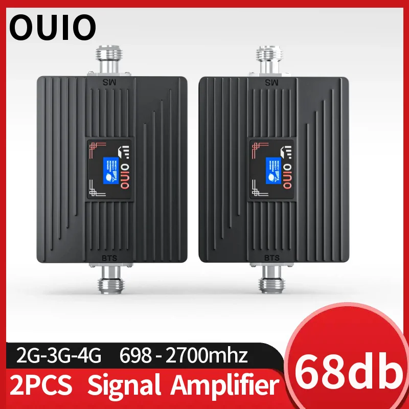 OUIO 2pcs 900mhz 3g 4G cellular signal booster LTE 2g3g4g repeater mobile phone signal network 2g gsm cellular amplifier booster