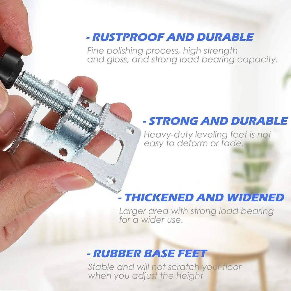 NEW Adjustable Furniture Leveling Leg Anti-slip Heavy Duty Table Leveler Feet Zinc Alloy Furniture Height Adjuster Furniture