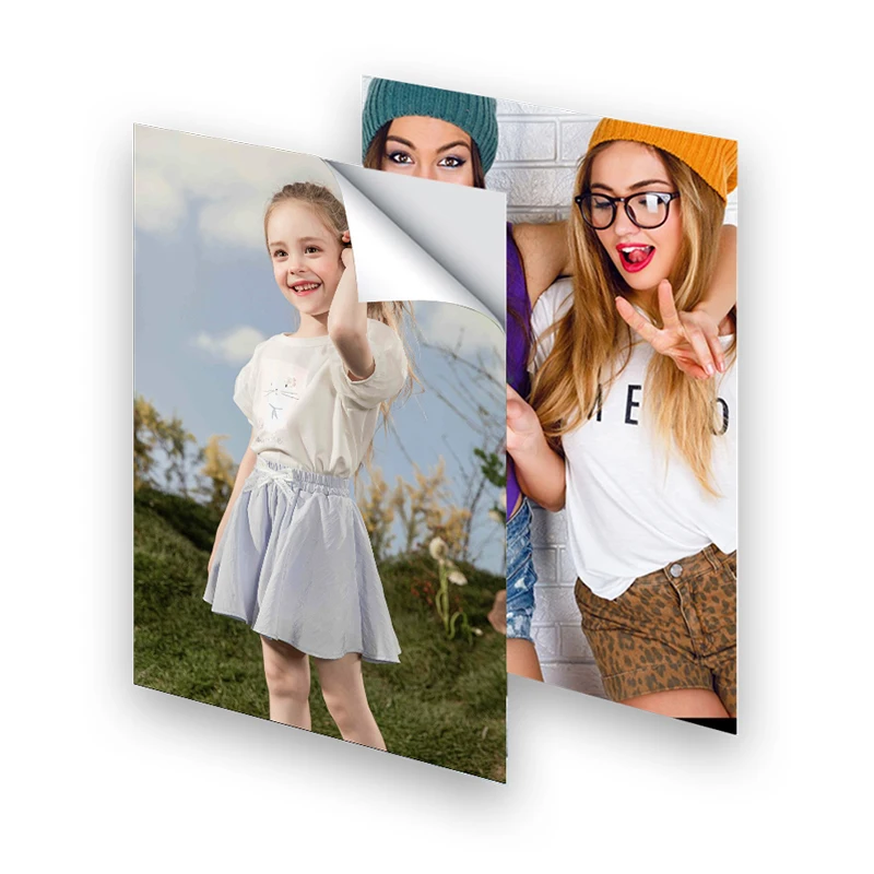 Adhesive Backed Photo Paper A4 A5 A6 Single-Sided Glossy Sticker 135G 150G Inkjet Printer Use  Self-adhesive Photo Paper