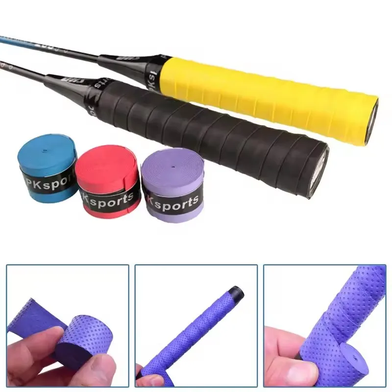 1/2Pcs Anti-slip Sport Fishing Rods Over Grip Sweat band Tennis Overgrips Tape Badminton Racket Grips Sweat Band