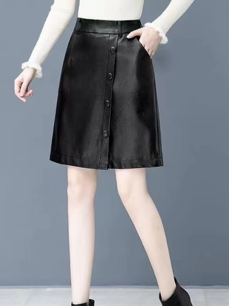 女性用空中ブランコスカート,ハイウエスト,オフィスウェア,女性用,韓国ファッション,春と秋