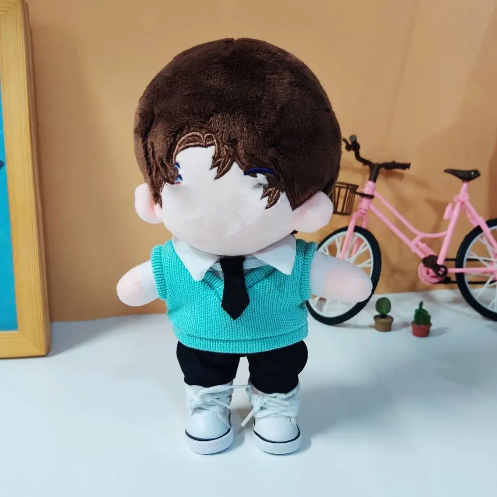 New Doll Clothes for 20cm Dolls Overalls Accessories Plush Doll\'s Clothing Sweater Stuffed Toy Dolls Outfit for Korea Idol Dolls