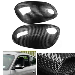 For Porsche 911 996 2004 Boxster 986 1997-2004 Mirror Cover Carbon Fiber Add On Car Exterior Rear View Caps Rearview Case Shell