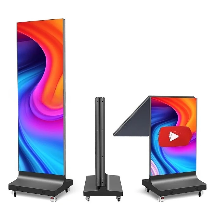 P1.86 P2 P2.5 Portable LED Display Board Foldable Indoor LED Video Wall for Poster and Banner