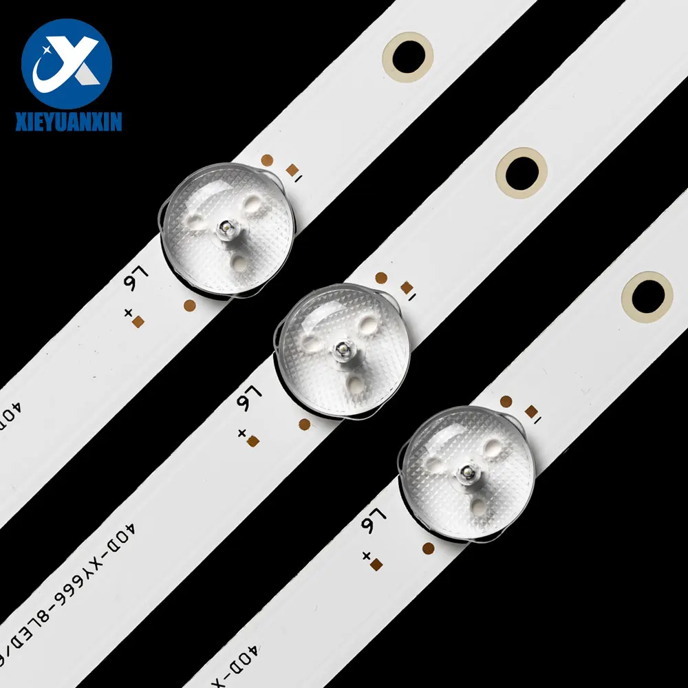 3Pcs 750Mm สำหรับ MS-L2695 40นิ้ว LED Backlight TV Strip 63Leds 6V 1W V1 rtv4019sm ซ่อมทีวี EX-40FS001B