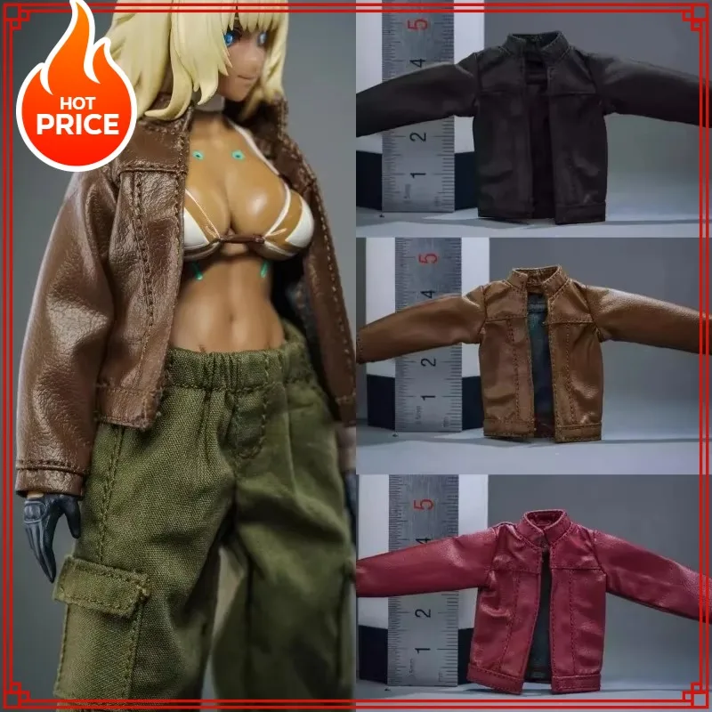 

1/12 Scale Solider Casual Trousers Ultra-thin Leather Jacket Pants Clothes Model Fit 6" Romankey Action Figure Body DIY