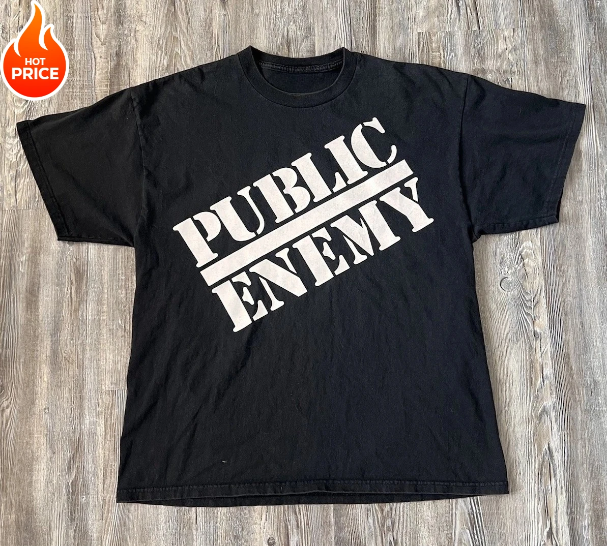 Summer New Men's Retro 90's Public Enemy Black T-shirt Rap T-shirt Men's and Women's Pure Cotton Fashion Short-sleeved Top