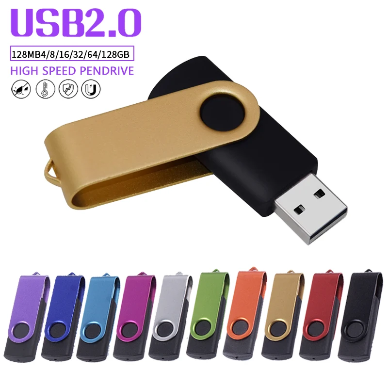 JASTER USB 2.0 Flash Drive 64GB 128GB Pen Drive 16GB Pendrive 32GB Disk On Key USB Stick 4GB 8GB Memory Flash Disk Real Capacity