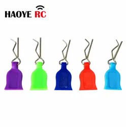 Haoye 6 Sets Body Clips Tabs For 1/10 Clips 6 Clamps With Silicon Housings/ R Buckle 6 Pins And 6 Silicon Housing For RC Car