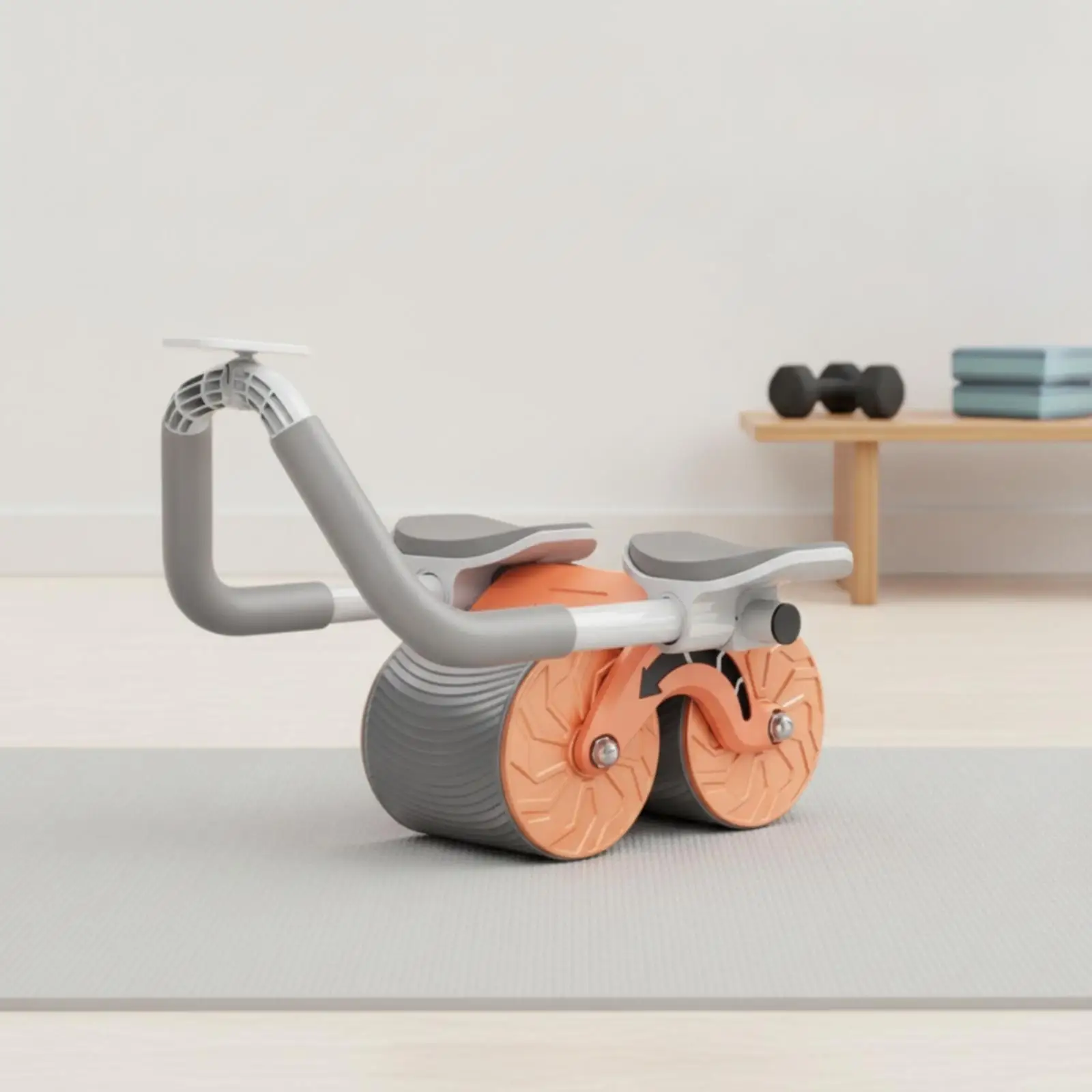 Abdominal Roller with Elbow Support Stable Assisted-Rollback Abdominal Roller