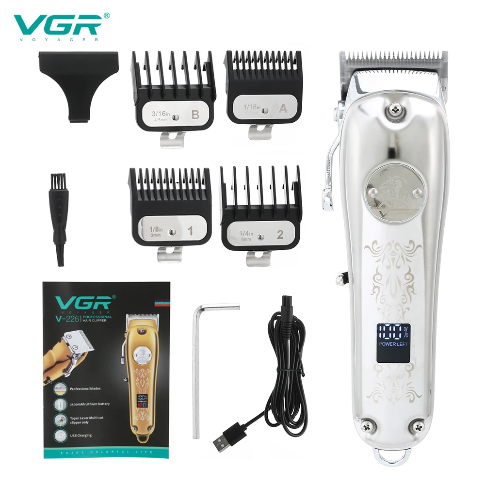 ماكينة قص الشعر الزيتية الكهربائية VGR V-226 من أمازون عبر الحدود لنقش شاشات الكريستال السائل الكهربائية
