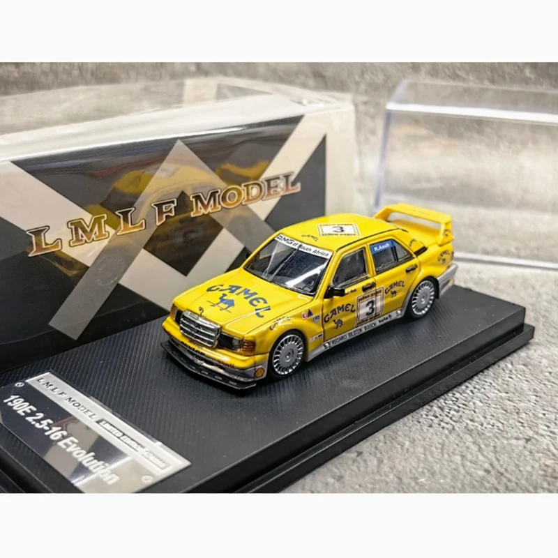 LMLF Diecast 1:64 Scale 190E EVO2.5 Alloy Car Model Camel Cup Painting Simulation Collection Souvenir Decoration Gift Display