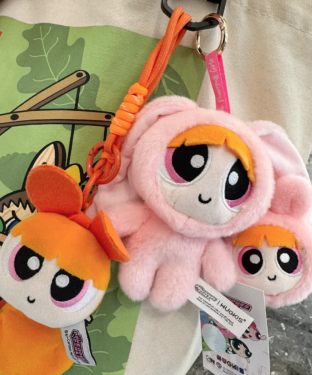 

HUGKIS Powerpuff Girls Bunny Dress Plush Toy and Limit Offer 12cm Powerpuff Girls Bubble Change Rabbit Cute Hanging Doll