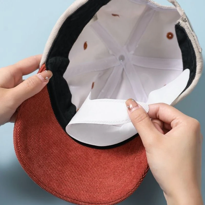 Disposable Invisible Sweat Absorbing Collar Pads Women Men Adhesive Hat White Shirt Anti-Dirty Sweatproof Neck Liners Stickers