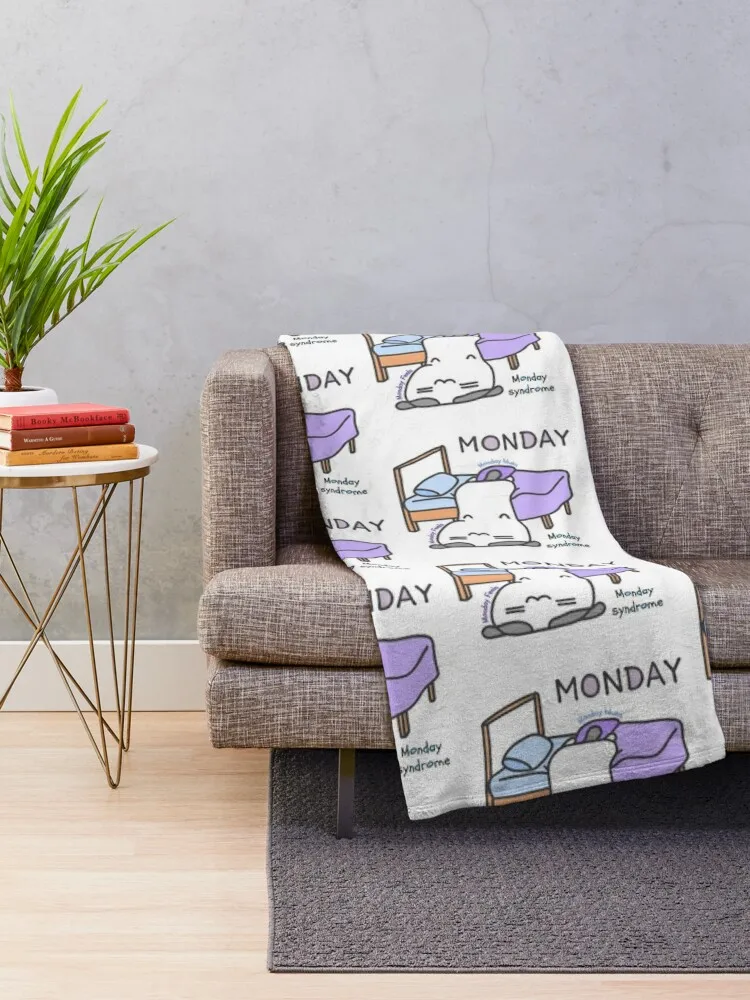 Monday syndrome design Throw Blanket Quilt For Decorative Sofa Blankets