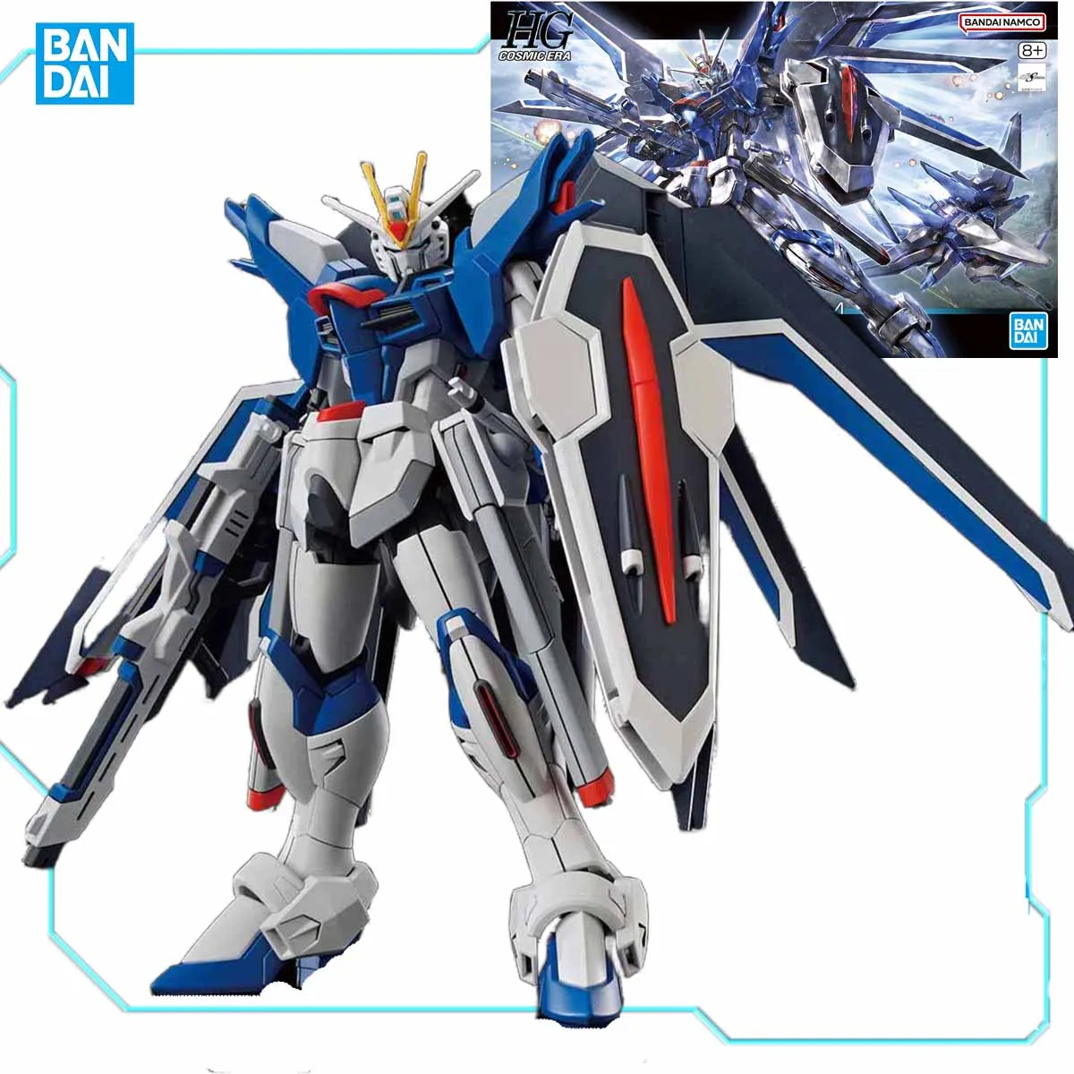 

Bandai Original Model Kits HG 1/144 RISING FREEDOM GUNDAM Anime Action Figure Assembly Model Toys Gifts Collectible Kids