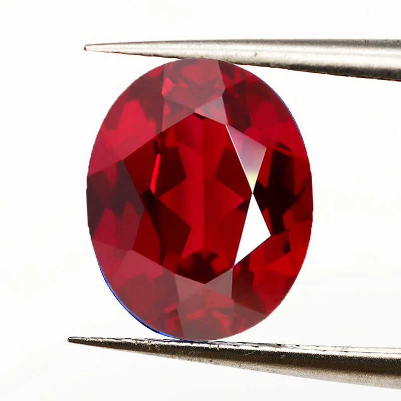 

Premium Choice Ruby Stone Gem Oval Faceted Cut 13×18mm 16.0ct Pass UV Test Mohs Hardness Gems for Jewelry Making/Setting/Collect
