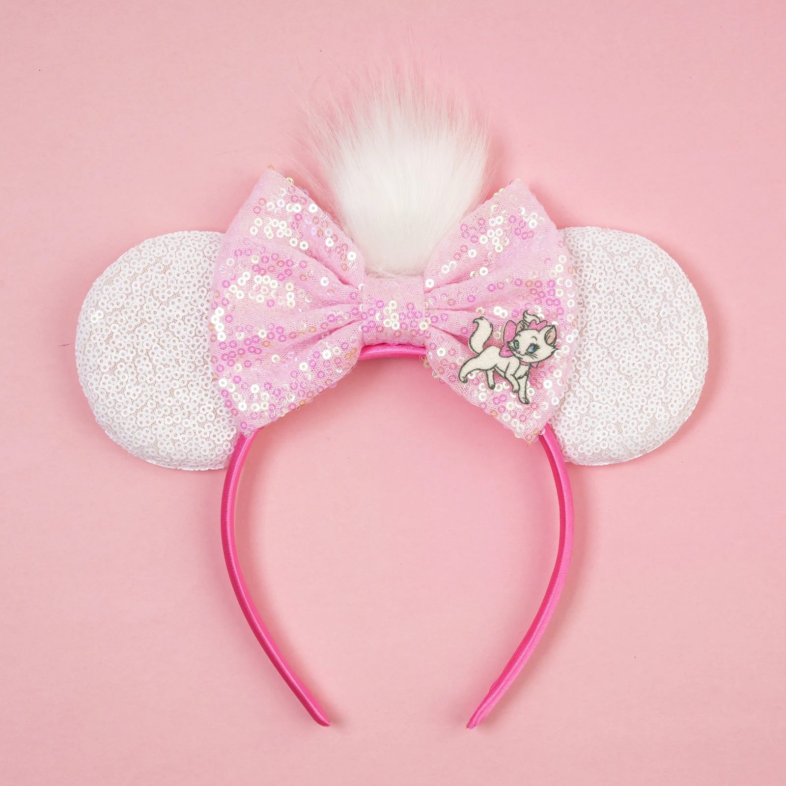 Nieuwe Kerst Halloween Muis Oren Hoofdband Cartoon Pailletten Strikken Hoofdband Verjaardagsfeestje Prinses Cosplay Kostuum Voor Vrouwen Volwassen