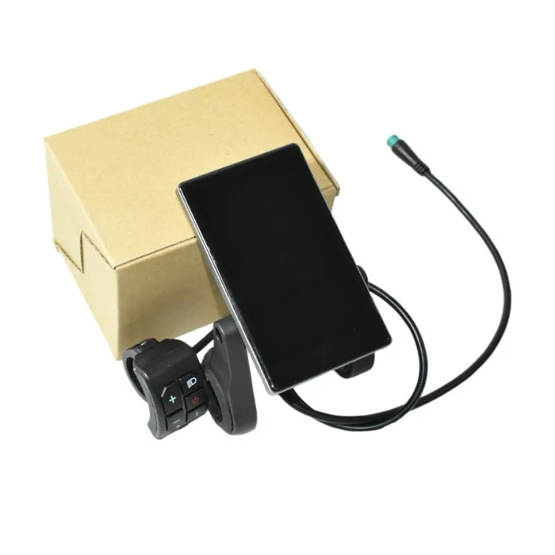 Parts are suitable for 24V-72V electric bicycle LCD four-inch liquid crystal display instrument 818 vertical screen with light