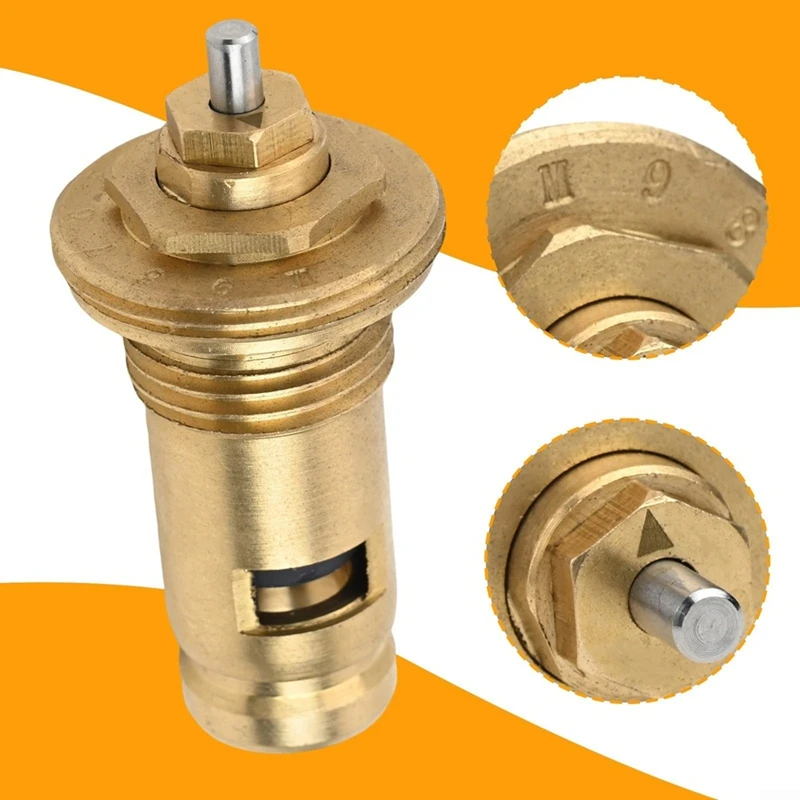 Brass Radiator Valve Insert M30 X 1.5 Valve Thermostat Insert 1/2 Inch Bath & Kitchen Faucet Replacement Valvecartridge-AA70