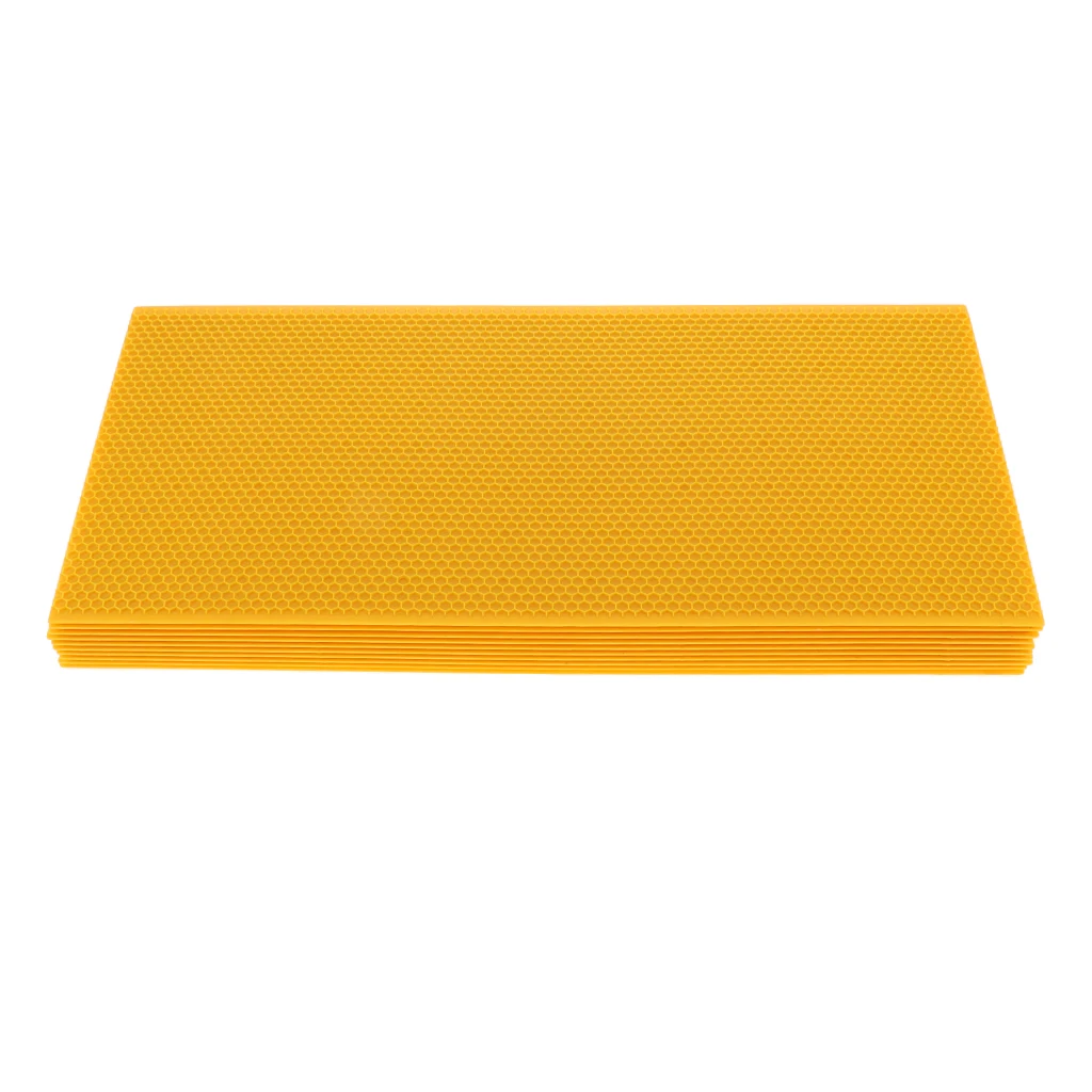 

10pcs Beeswax Sheet Nest Foundation Beeswax Sheet for Beekeepers