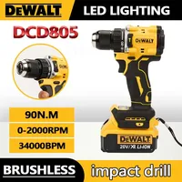 DeWalt Power Tool Electric Drill 20V Brushless Cordless Screwdriver WrenchCompact Drill Drill DCD805