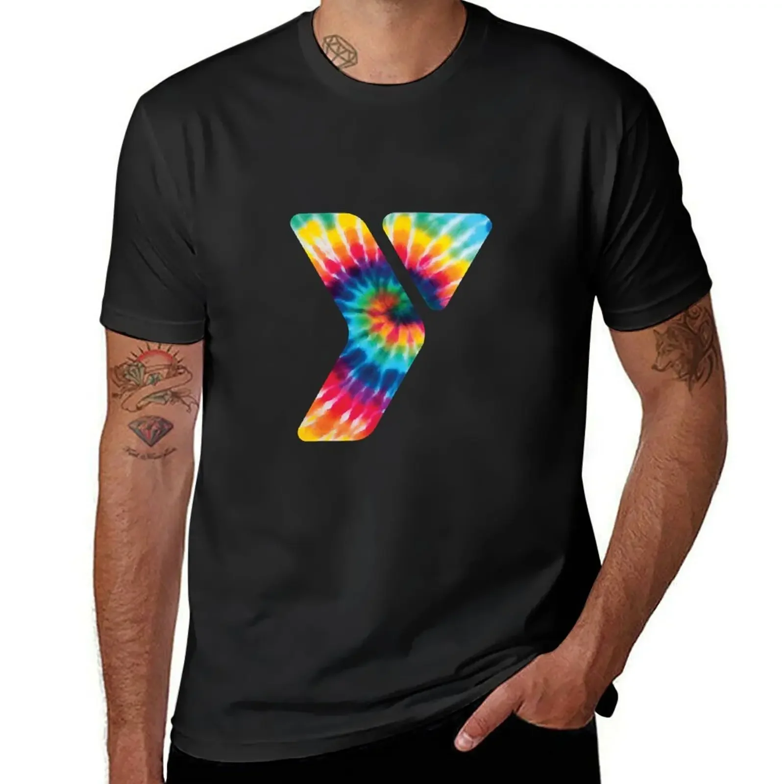 

YMCA logo T-Shirt graphic t shirts vintage t shirts plus sizes Men's t-shirt