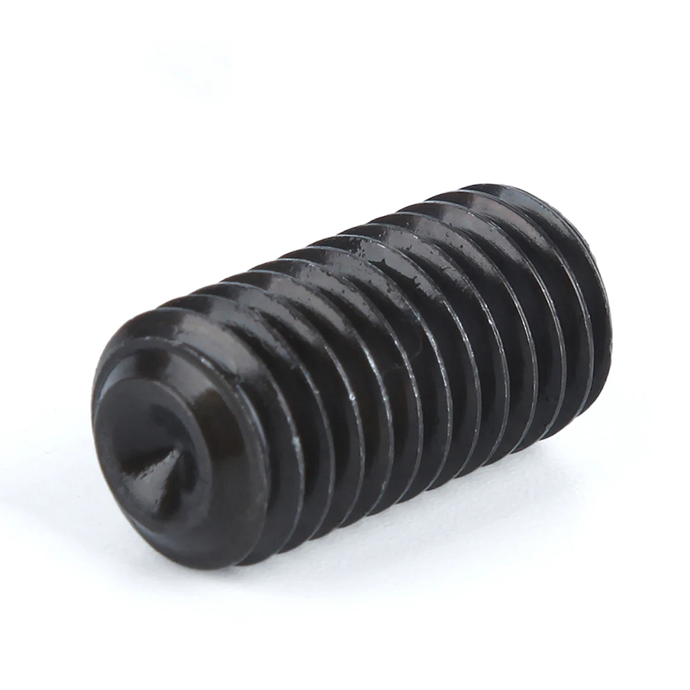 M5x4-35mm Black Oxidized 12.9 Grade Alloy Steel Allen Socket Cup Point Grub Scerw DIN916 For Car Model DIY