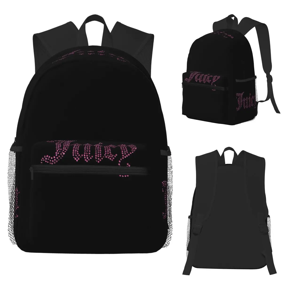 Juicy Couture Classic Student Backpack School Bag Hiking Travel Daypack for Men Women Bookbag Shoulder Bags