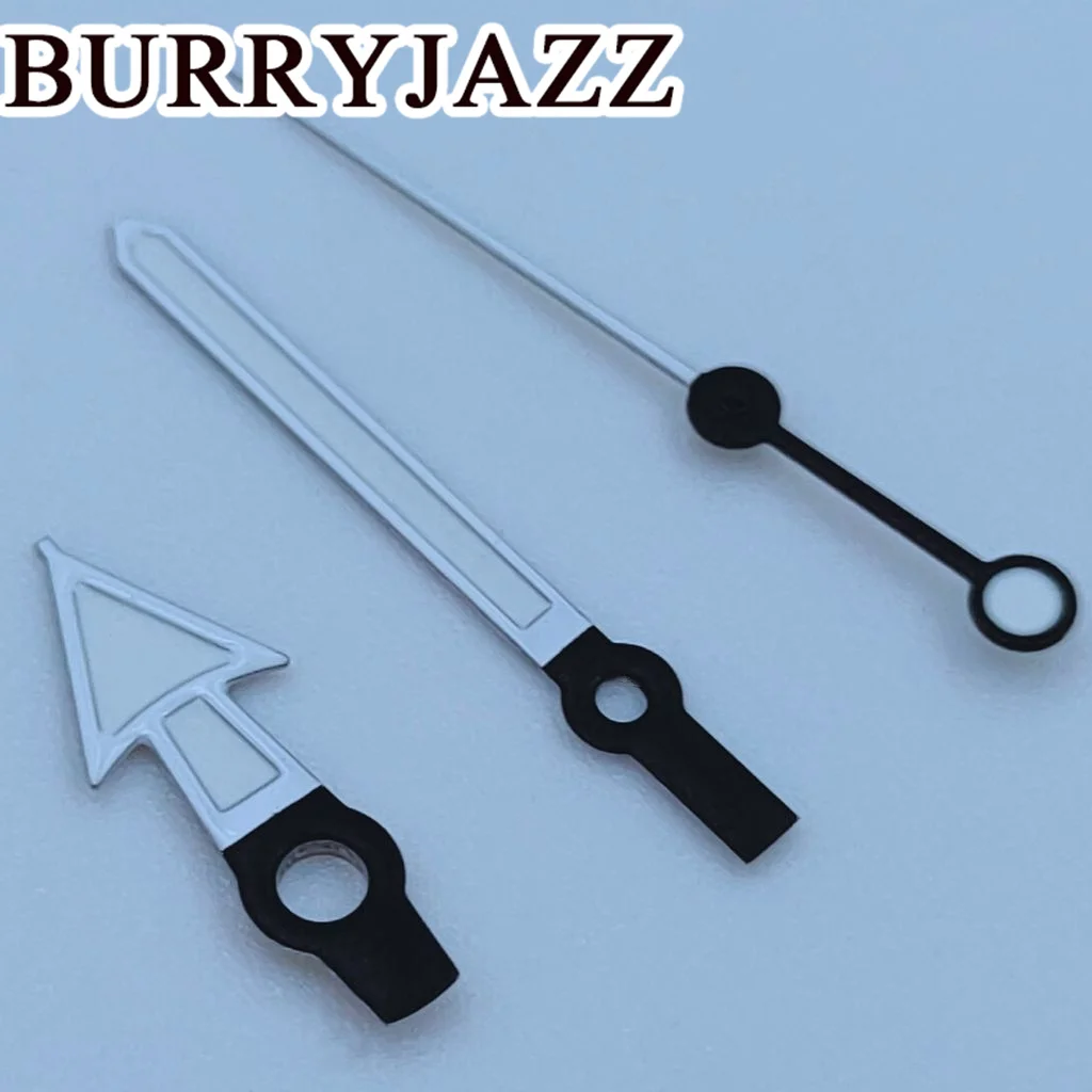 Burryjazz mãos luminosas, preto, branco, verde, NH35, NH36, NH38, 7S26, 7S36, 4R35, 4R36