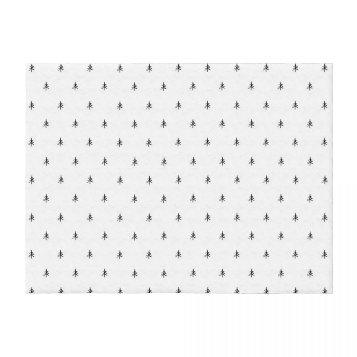 

Minimalist Christmas Tree Black & White Pattern Throw Blanket Sofa Shaggy Weighted Blankets
