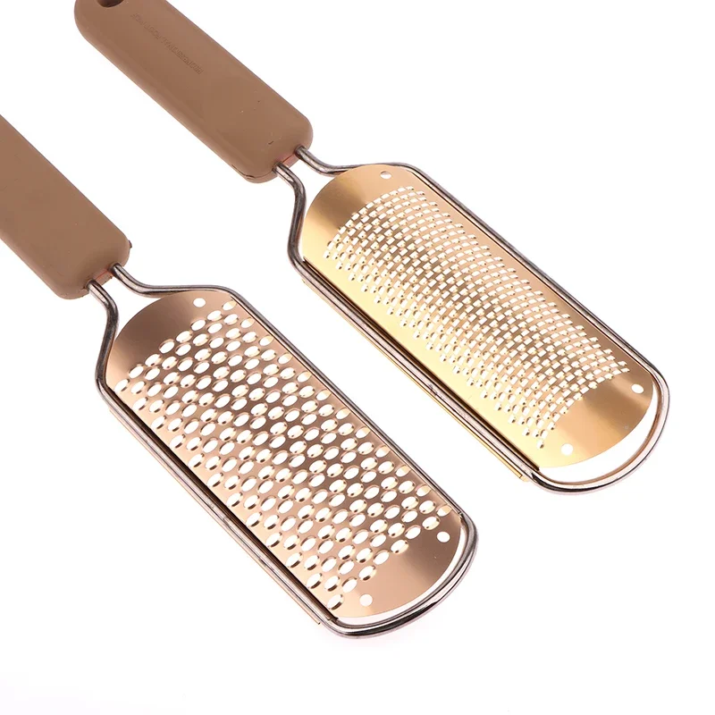 Lime à pied en acier inoxydable, outil pour enlever les callosités, pour l'élimination des peaux mortes, outils de pédicure à domicile, râpe à pieds lisses et souples, grattoir