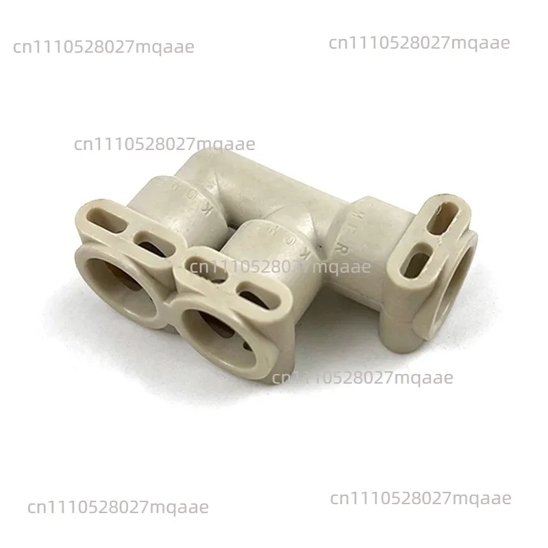 Suitable for coffee machine F-type three-way connector, quick plug plastic connector