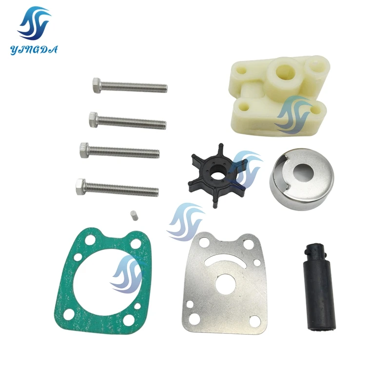 Water Pump Impeller Repair Kit For Yamaha 2&4 Stroke 4 5 HP 6E0-W0078-A2 68D-W0078-00 6E0-W0078
