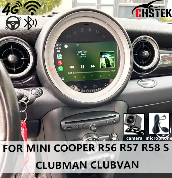 CHSTEK Android Car Radio For Bmw Mini Cooper S Clubman R55 Clubvan R56 Cabrio R57 Coupe R58 R59 Bluetooth GPS WIFI Auto Vedio FM