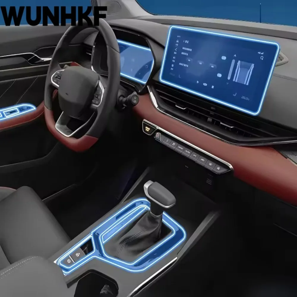 Dashboard Multimedia Navigation Transparent Anti-Scratch Protection Film For Geely Emgrand S 2022-2024 Car Accessories