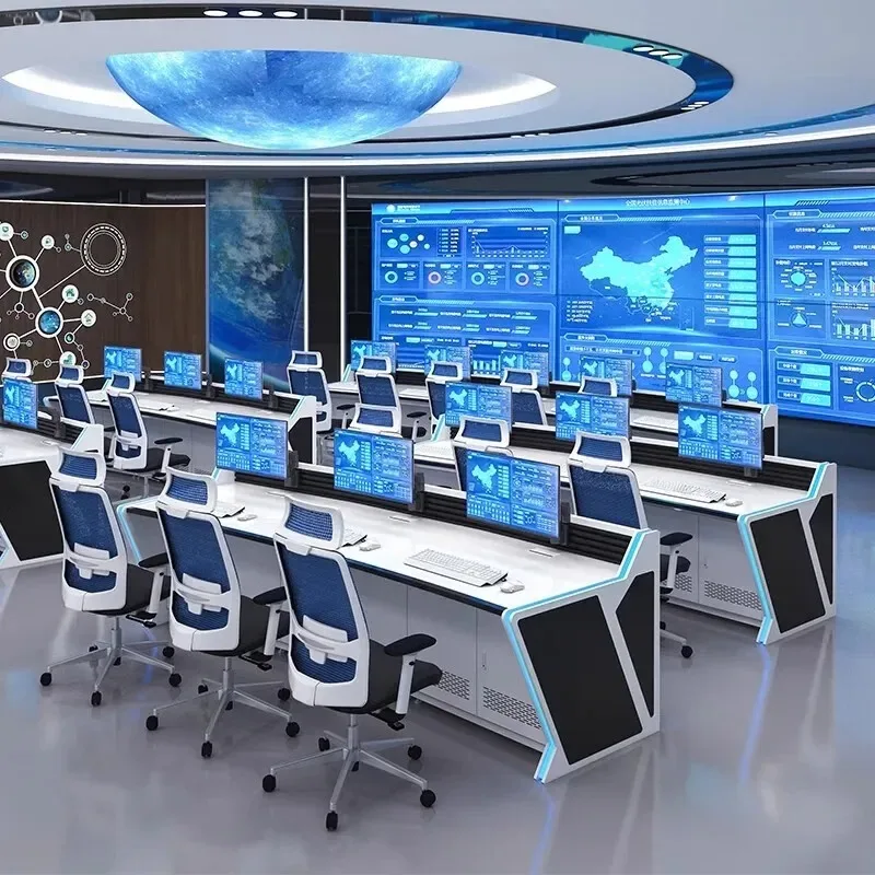 Cold Rolled Steel Command Center Console Technology Sense Monitoring Simple Console Workbench